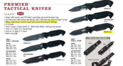 Remington 19712 Tango II Military N690 Steel DLC Coated Clip Point Blade Knife description.JPG